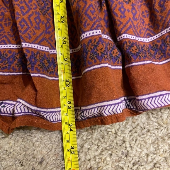 SEA NEW YORK WOMENS PURPLE/BURNT ORANGE PRINTED MINI DRESS SIZE 2 - Picture 7 of 8